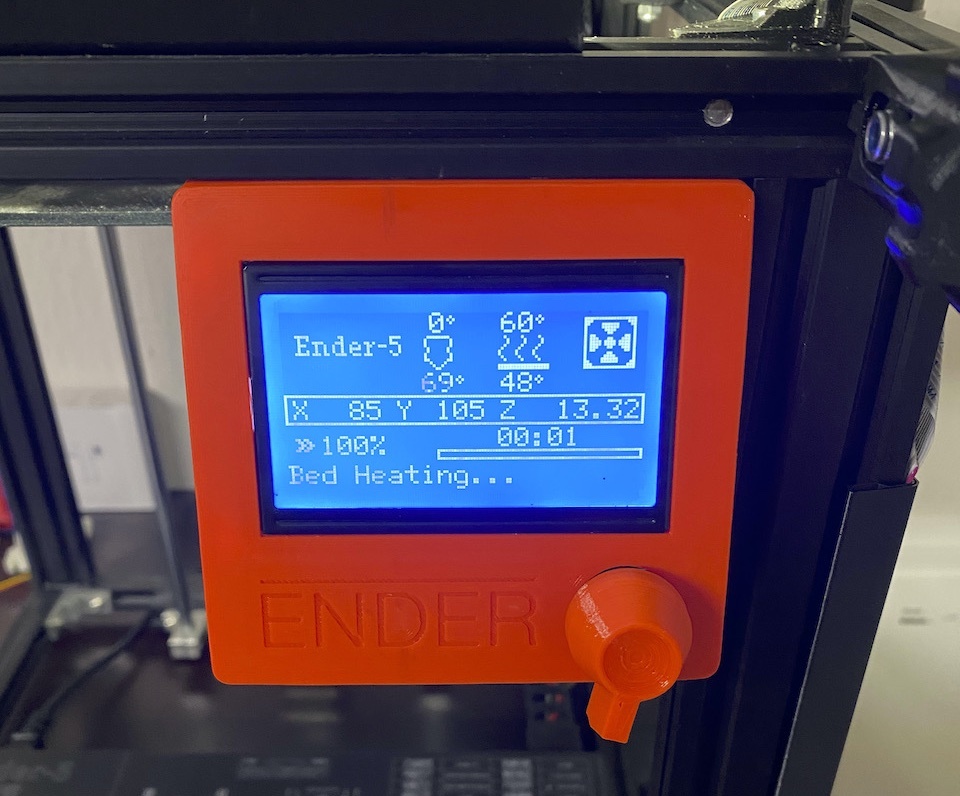 Ender 5 Display Relocate Top Right