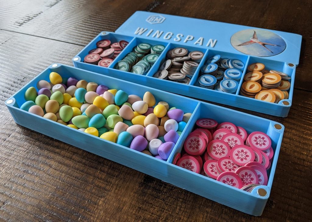 Wingspan Board Game Egg and Token Magnetic Box (Oceania)