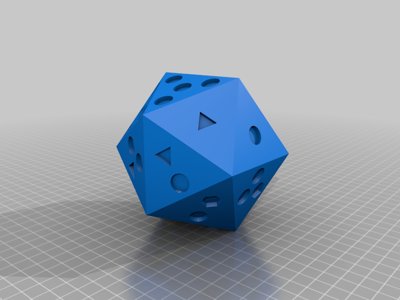 20 sided pipped (dotted) symbol dice