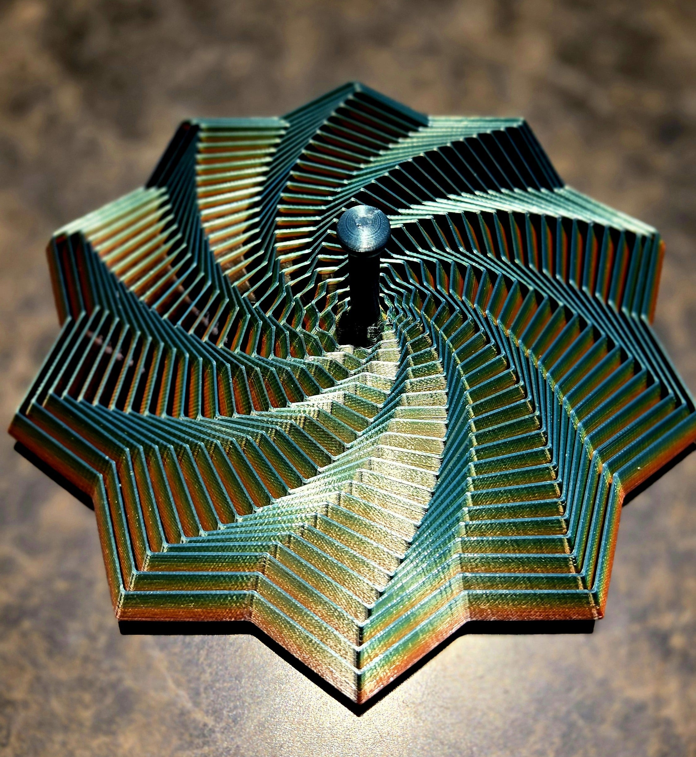 Fractal Fidget Star w/ Short Handle