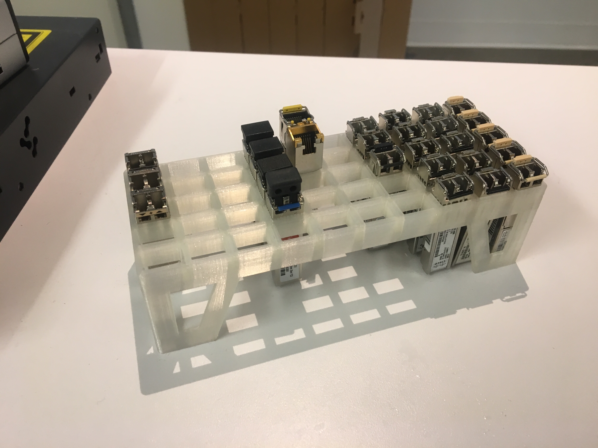 SFP / GBIC modules tray