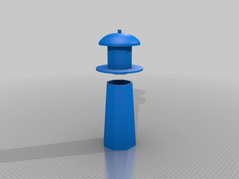 Octobox Lighthouse Container - Thangs Workspace Contest Entry
