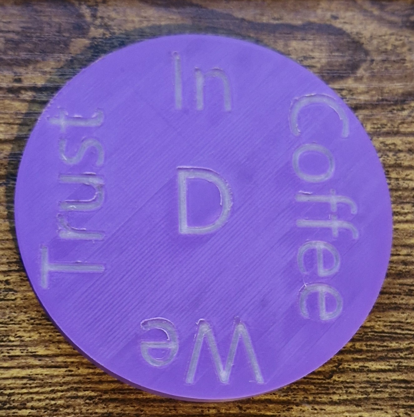 Coffee Coasters, Centralized Initial for Personalization