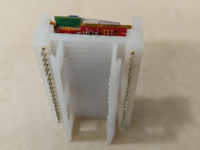 Dual Pogo Pins Probe Clip for Dual Castellated Modules