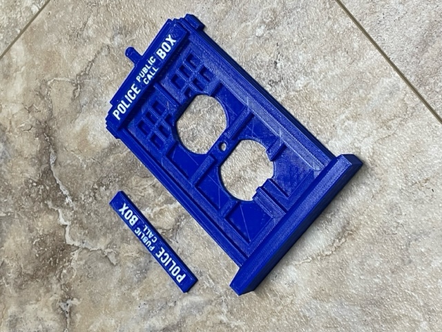 Tardis Outlet Cover
