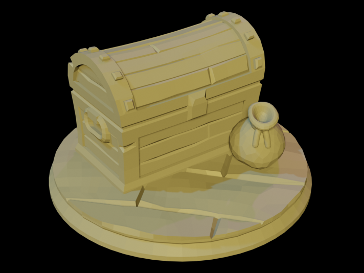 RPG Miniature - Treasure Chest