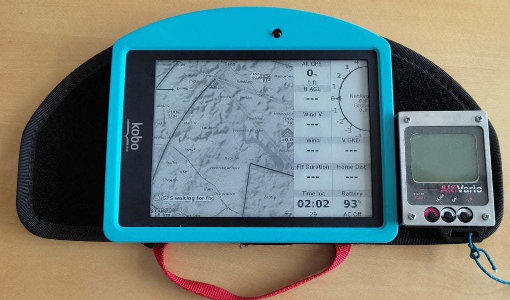 Kobo Glo + BlueFlyVario_TTL_GPS case