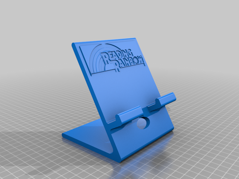 Tablet stand (Reading Rainbow embossed)