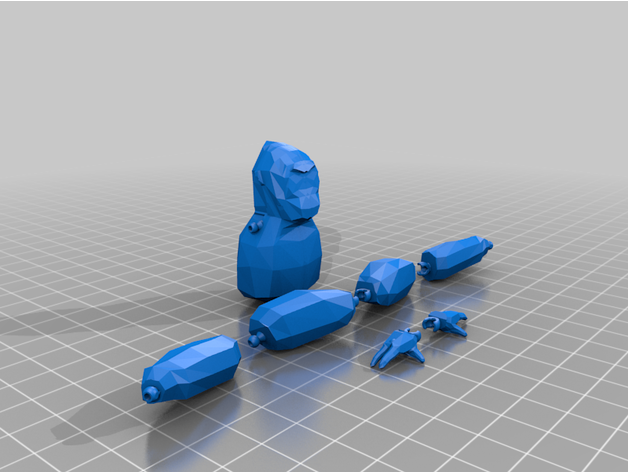 STL file Articulated Gorilla Tag Monke 🦍・3D printing design to
