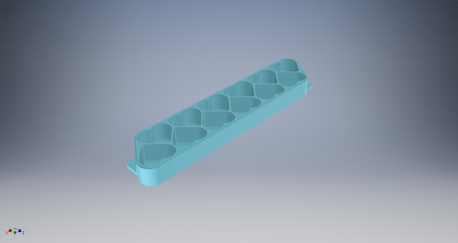 Heart shaped ice cube tray