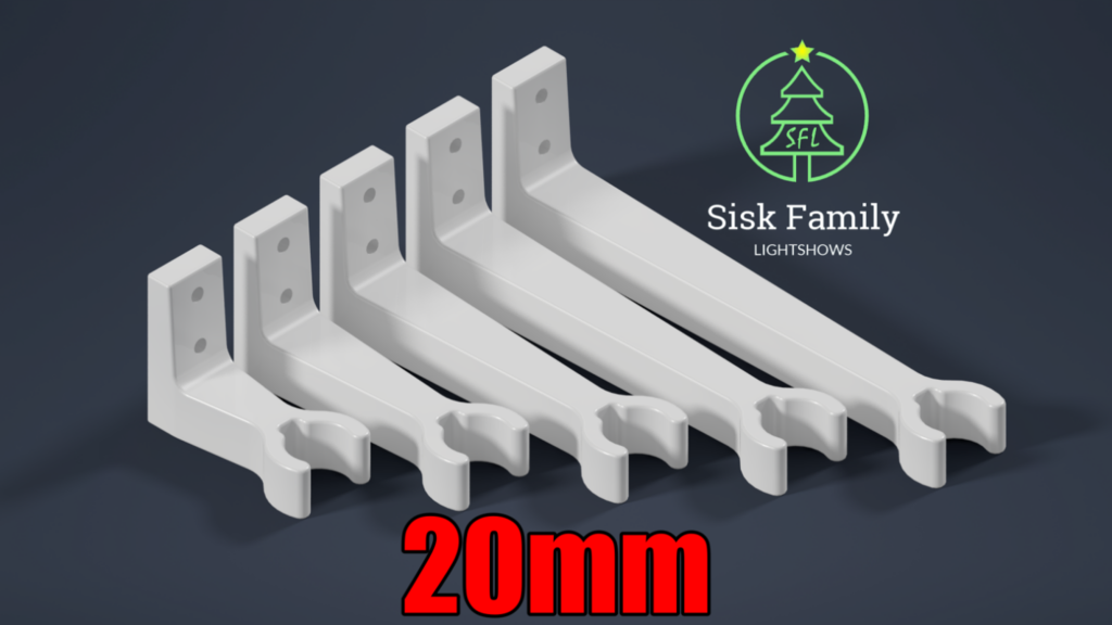 20mm PVC Pipe Side Mount Clip with Wire Channel
