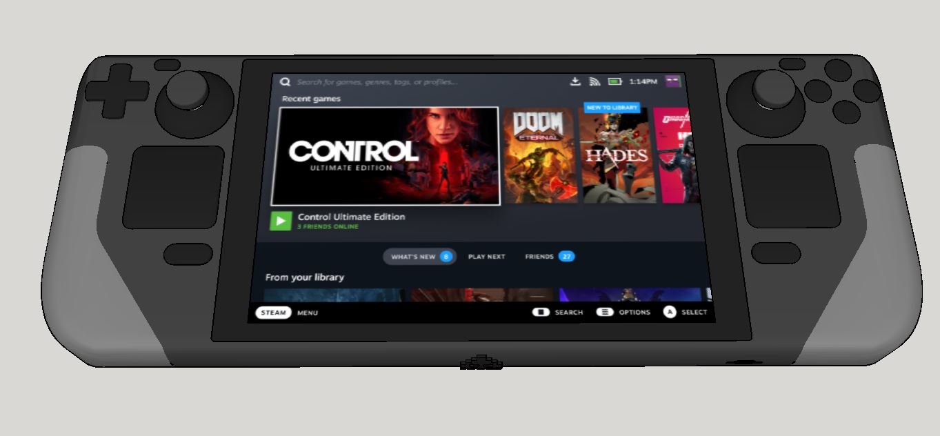 DNX Steamdeck Mockup