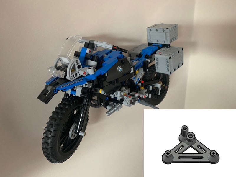 Lego Technic BMW R1200GS Motorcycle Wall Mount