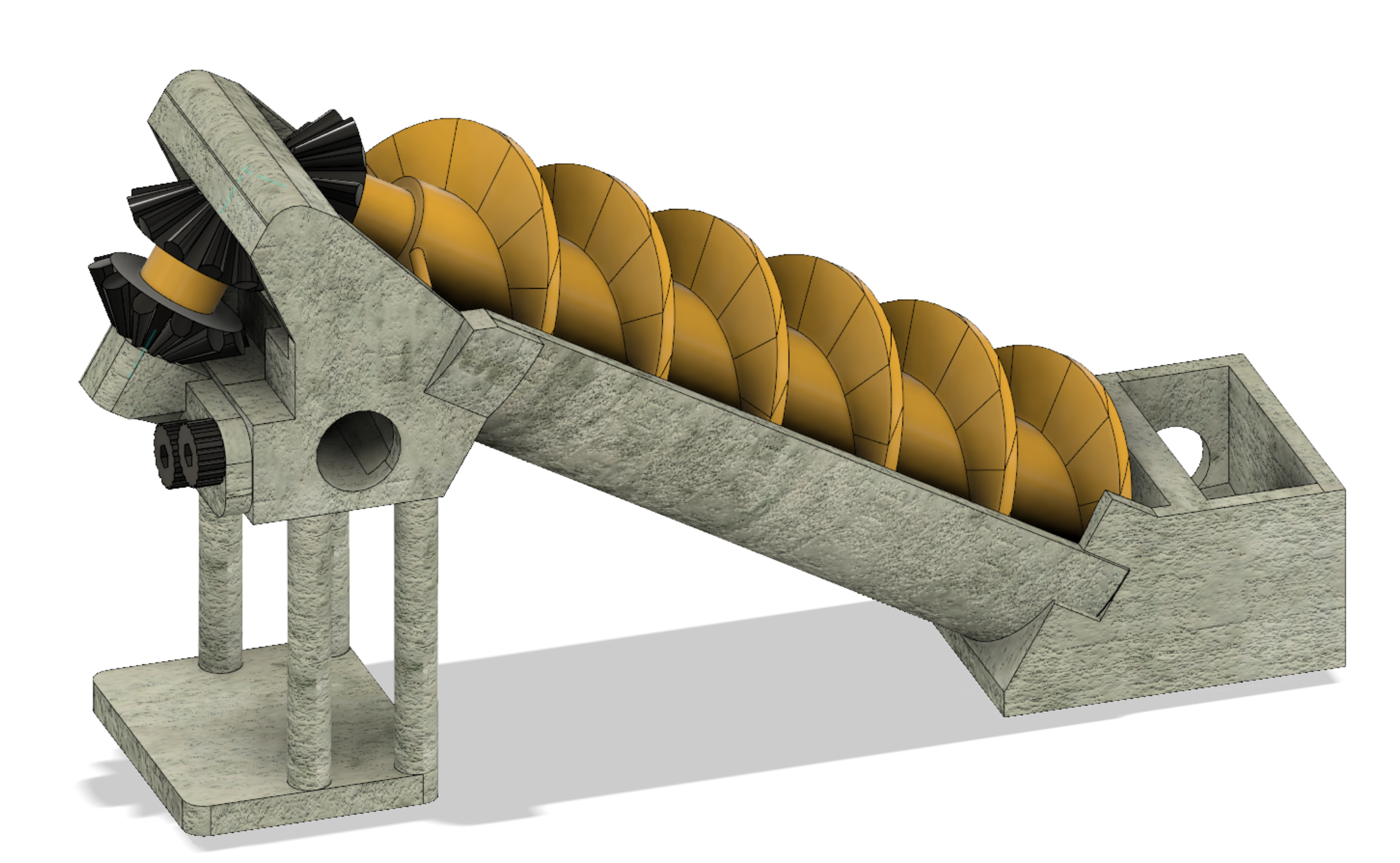 Marble Exercising Machine - Part 5 - Open Archimedean Screw