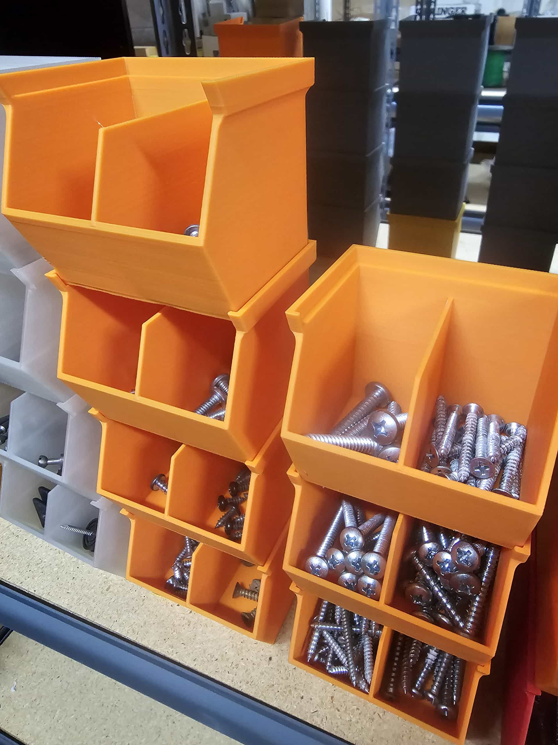 Small Parts Bin with Divider