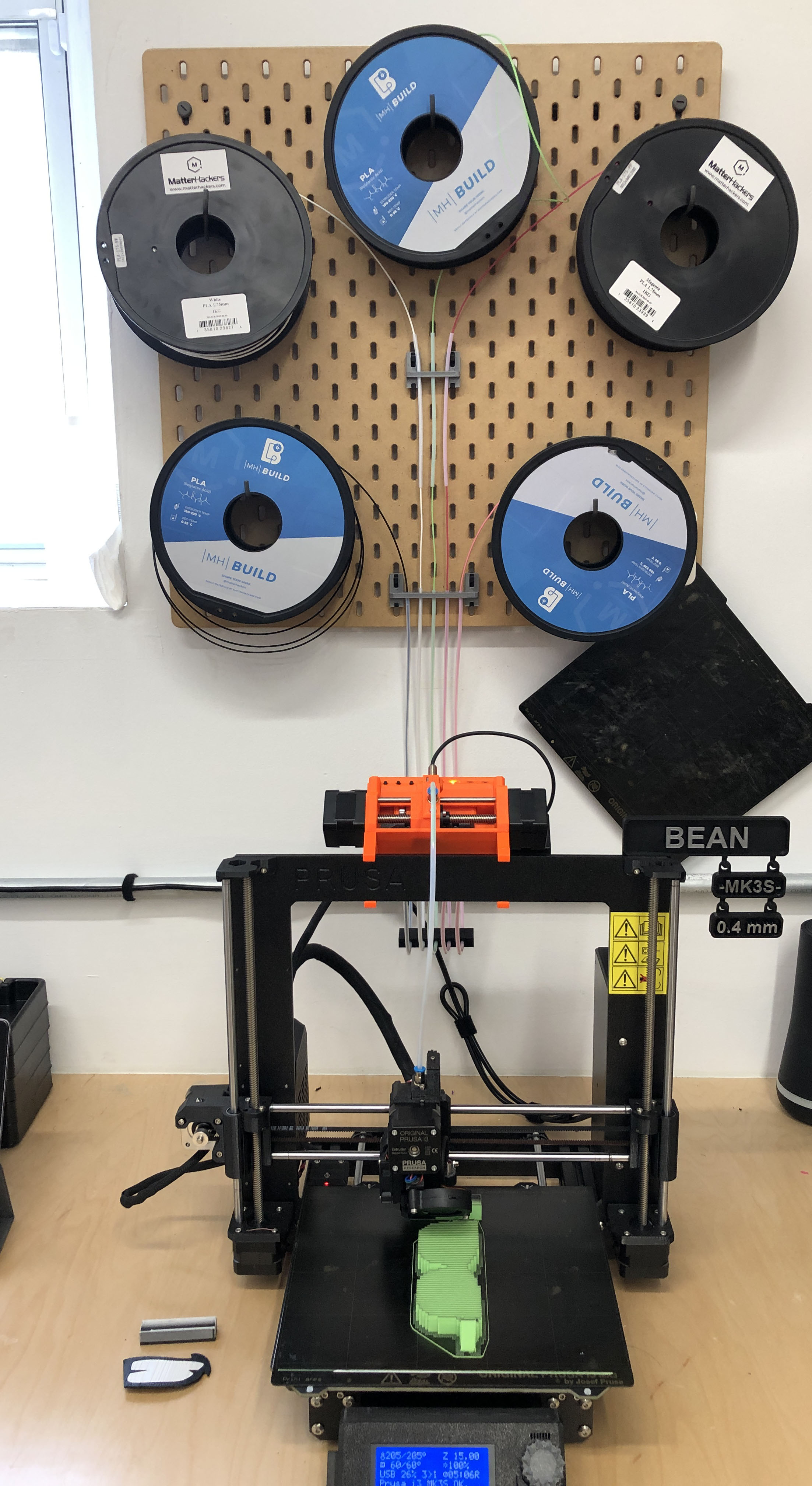 Skadis - Prusa MMU2S PTFE Tube Holder