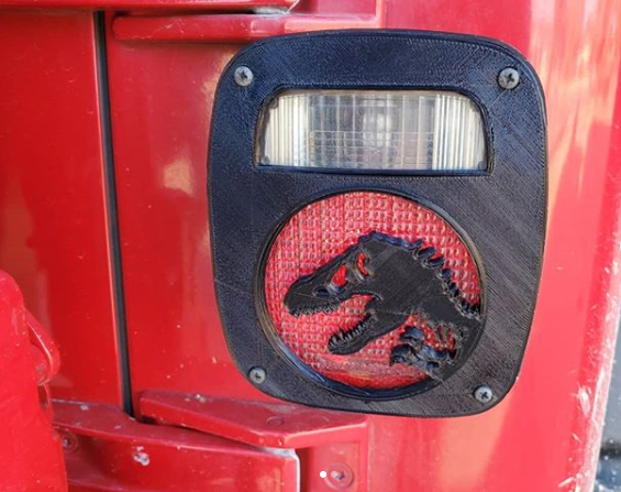 Jurassic Park Tail light covers Jeep TJ