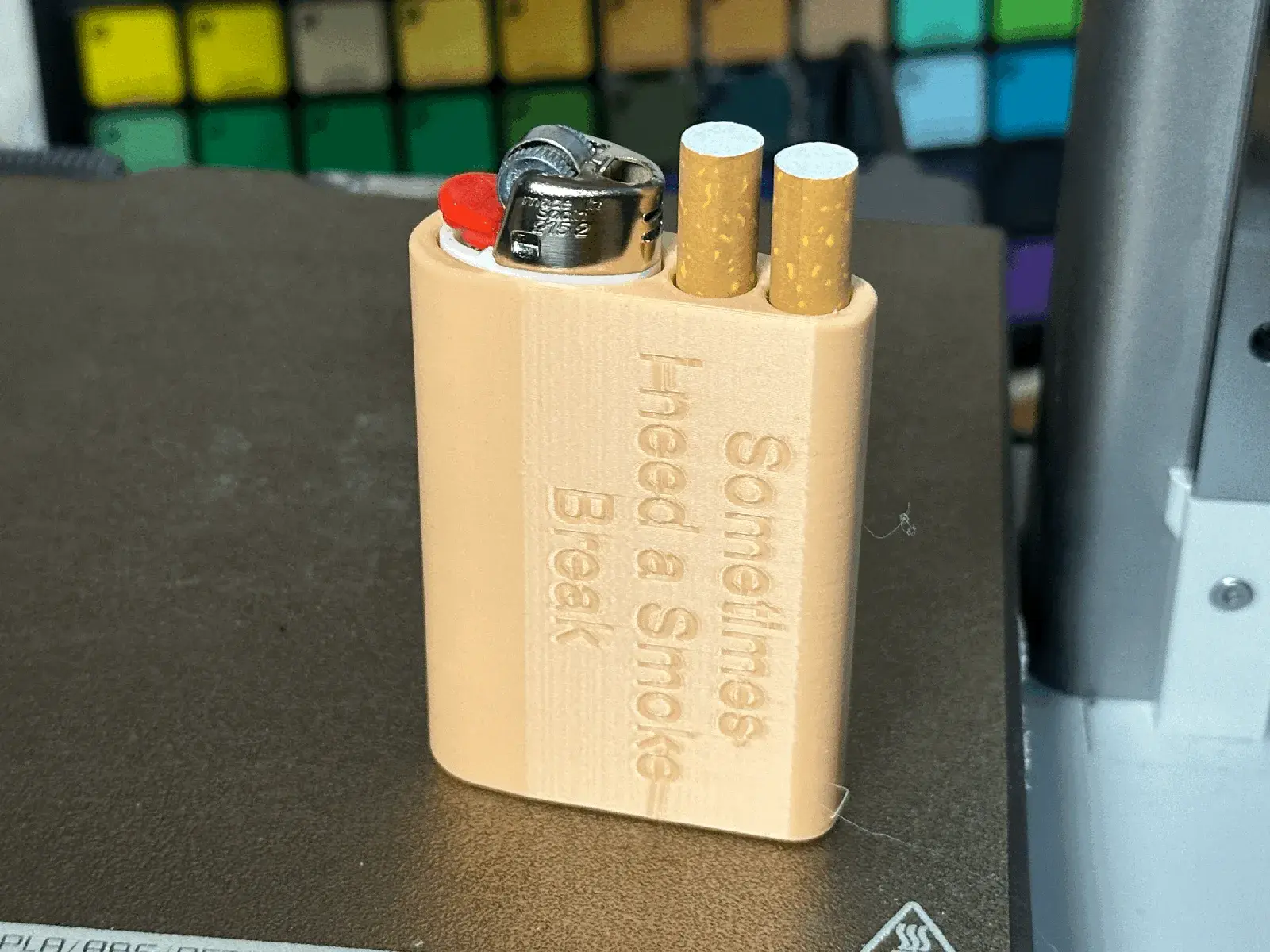 Container for BIC Maxi (J26) Lighter and 2 Cigarettes - Behälter für BIC Maxi (J26) Feuerzeug und 2 Zigaretten