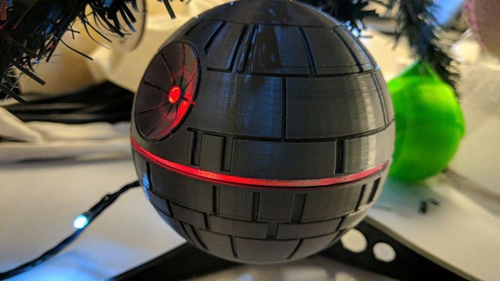 Death Star Ornament with Sound and Light