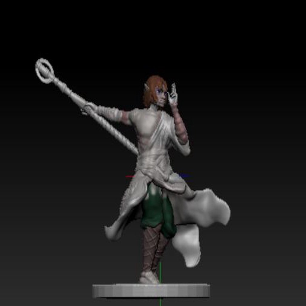 Halfling Monk with Staff