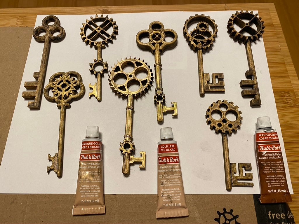 Steampunk Gear Keys