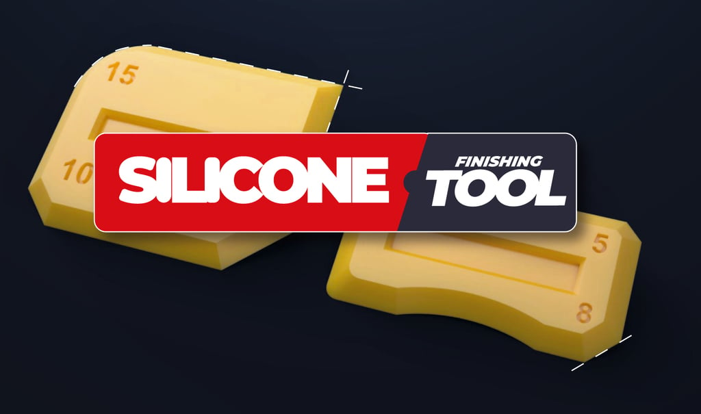 Silicone finishing tool set