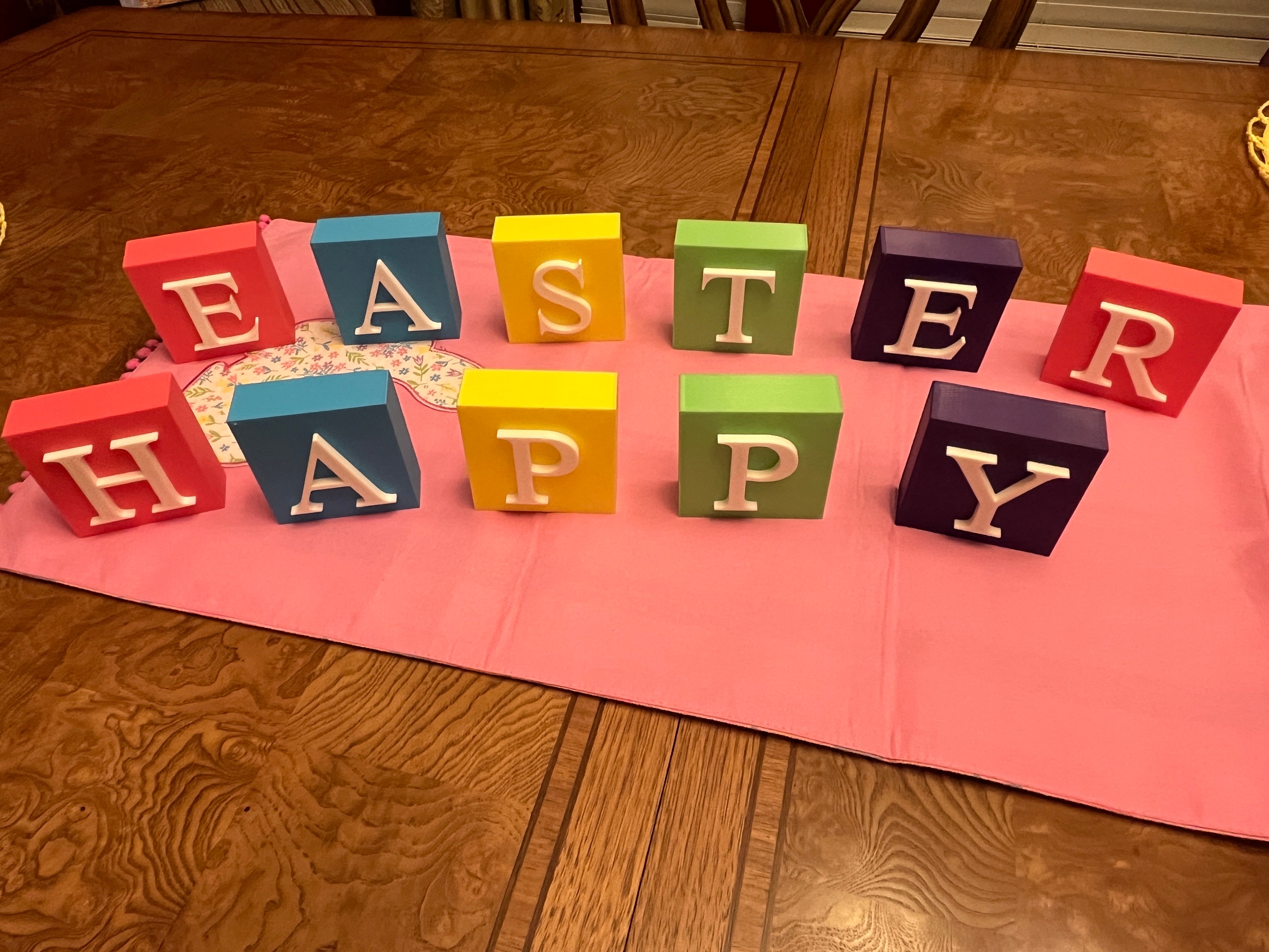 Happy Easter Letters Decor