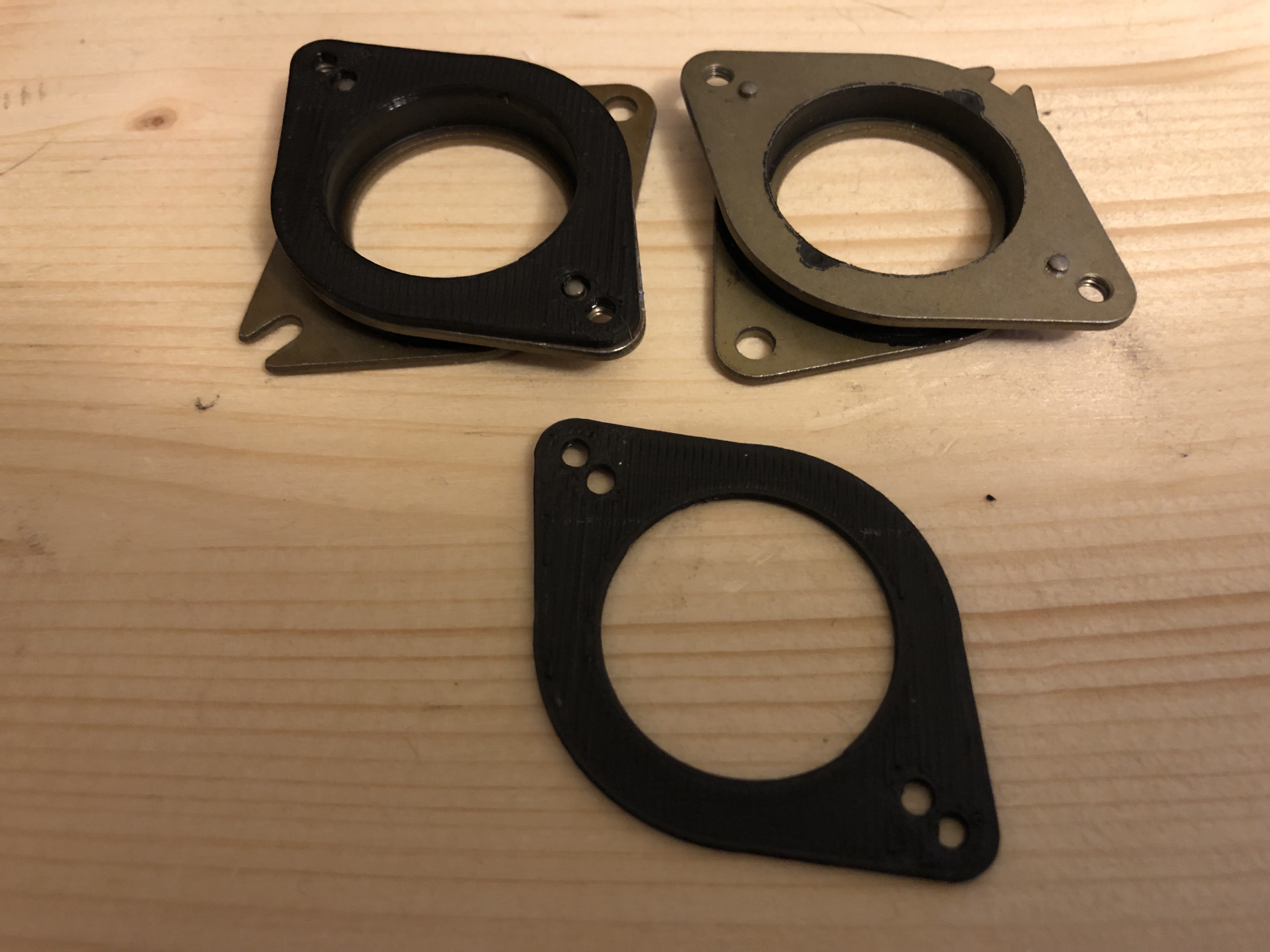 Damper spacer for Nema 17 motor