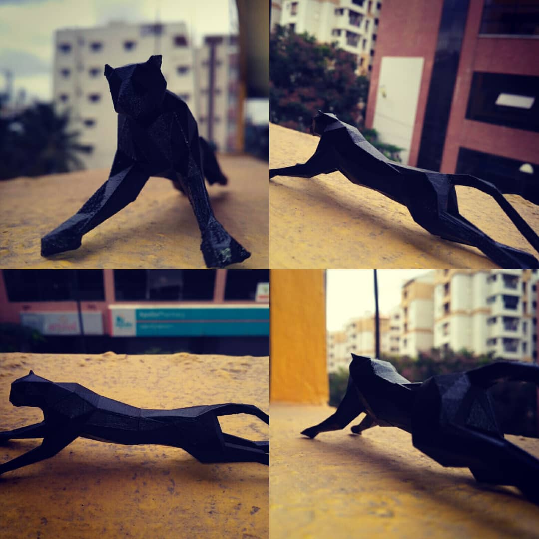 Black Panther (Puma) Low Poly Version