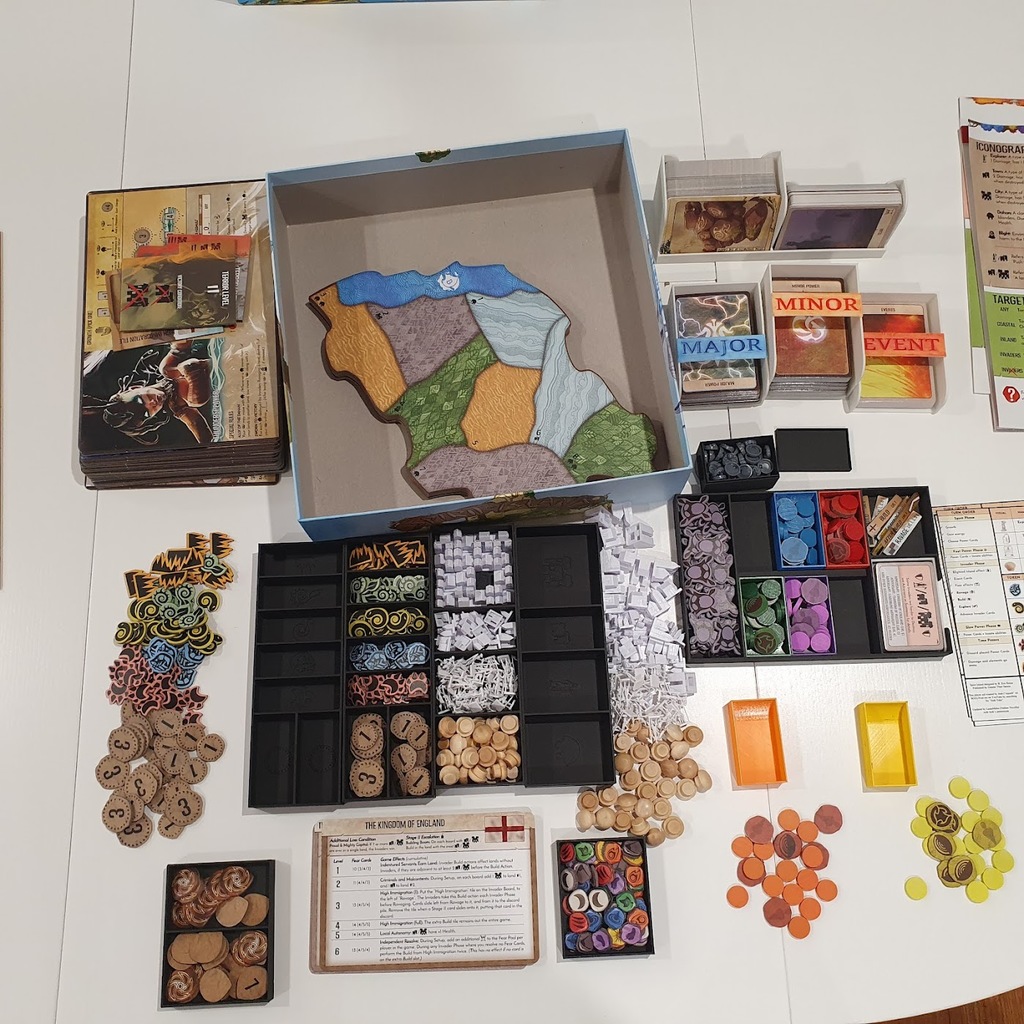 Spirit Island Board Game Insert / Organizer - Single Box - With Symbols