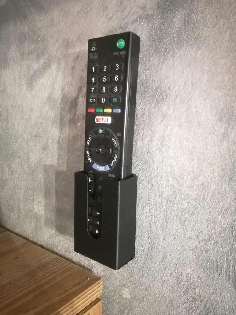 Tv remote controller wall-stand, rectangular