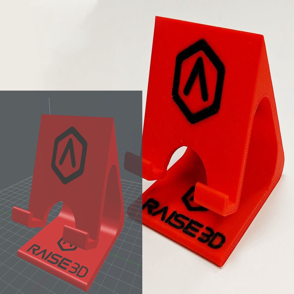 Dual Extrusion Raise3D Phone Stand