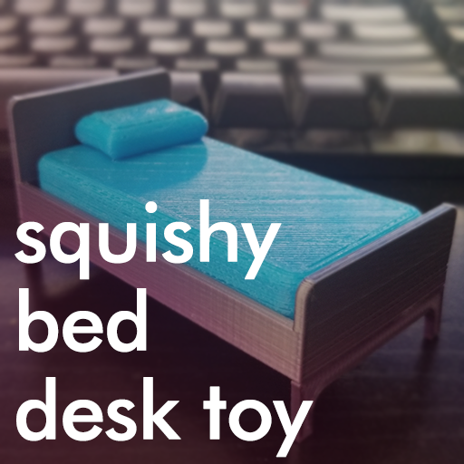 Squishy Bed Desk Toy - TPU mattress & pillow