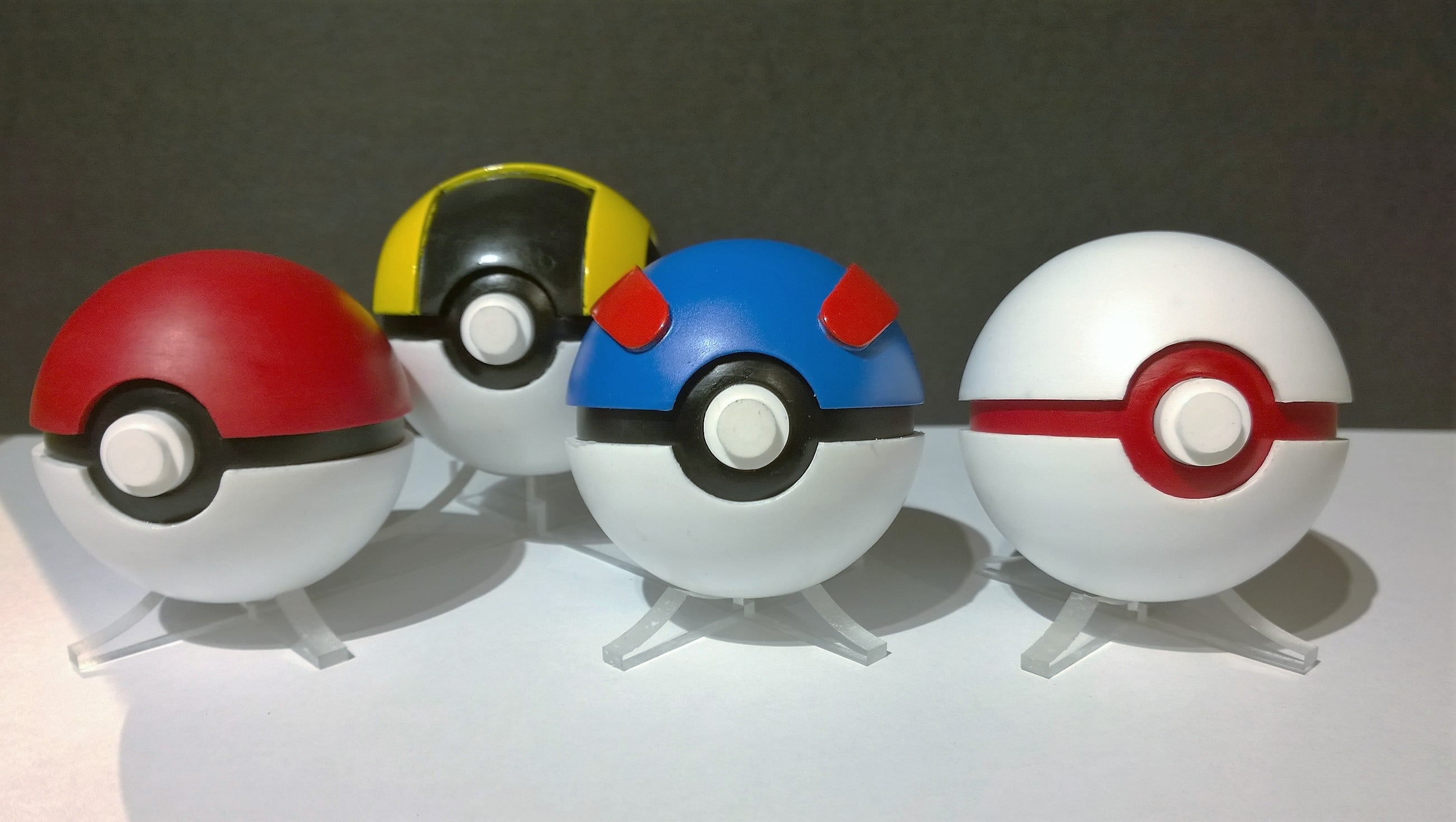 Pokeball, Greatball, Ultraball, Premier Ball