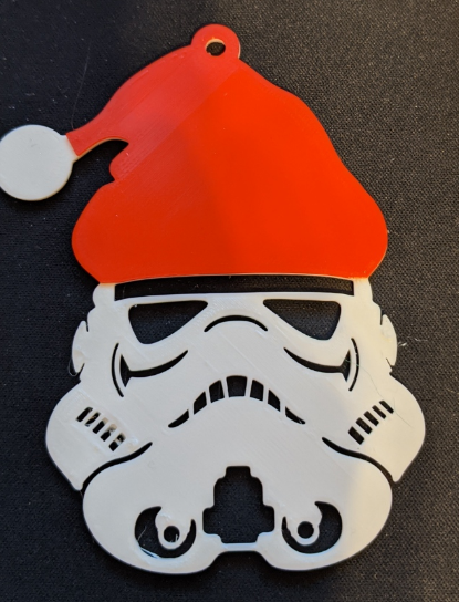 Santa Storm Trooper Decoration