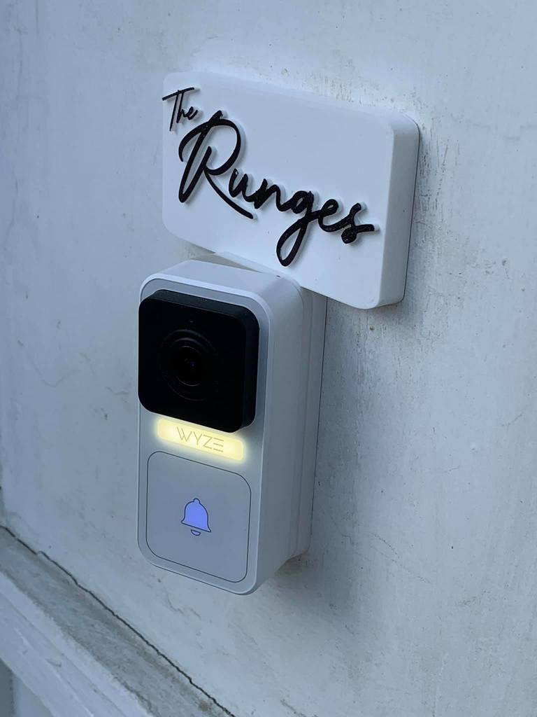 Wyze Doorbell spacer (with 22.5 degree angle)