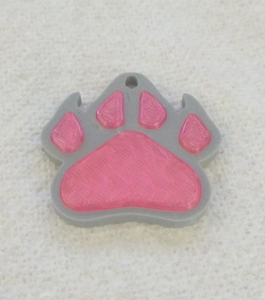 Furry Wolf Paw Keychain/Pendant/Necklace