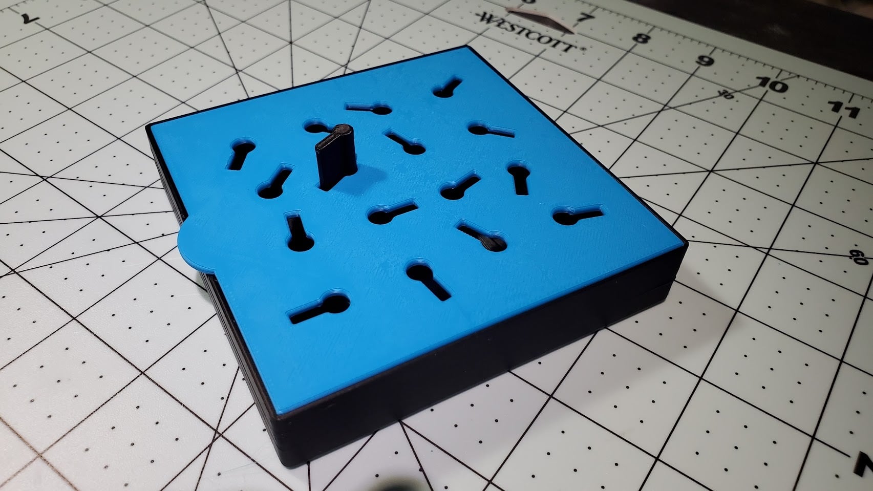 Occupational Therapy Key Hole Peg Board (parametric)