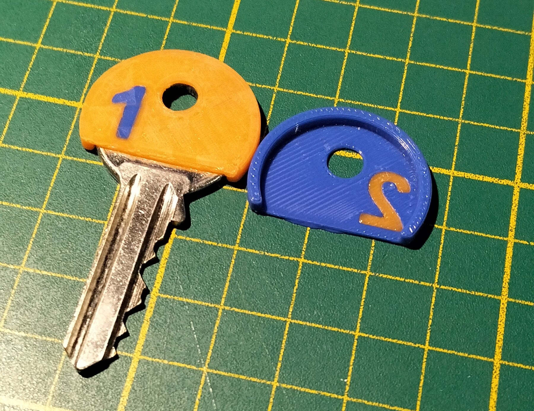 Numbered key covers