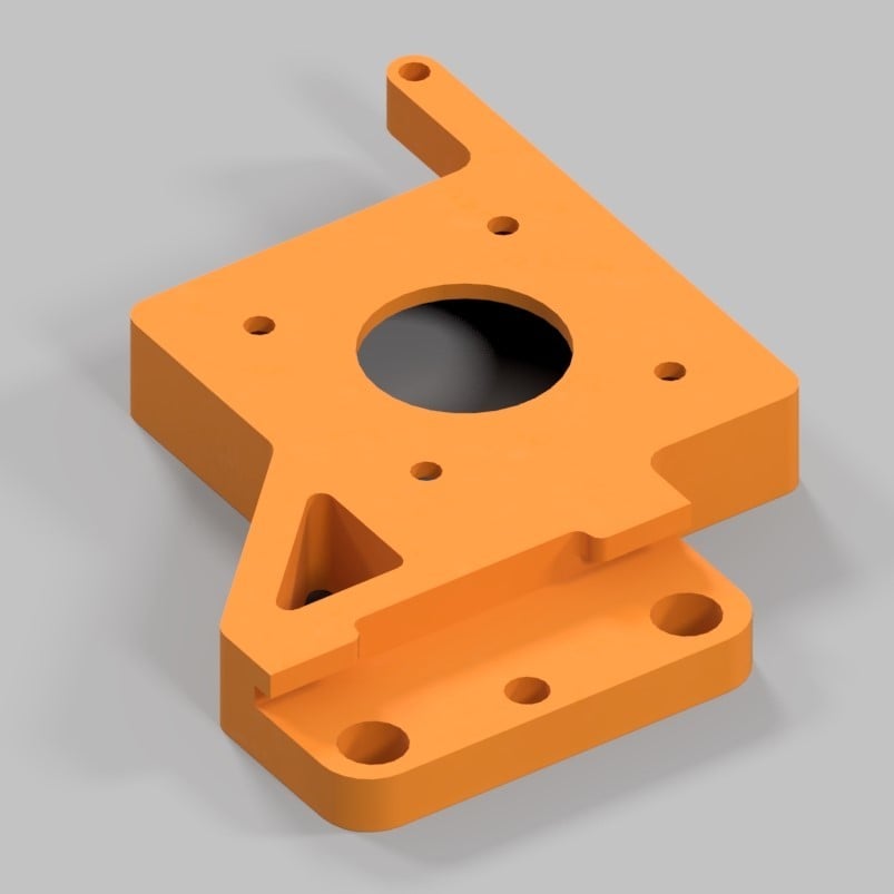 Direct drive extruder mount for Ender 5 with Creality Spider hotend