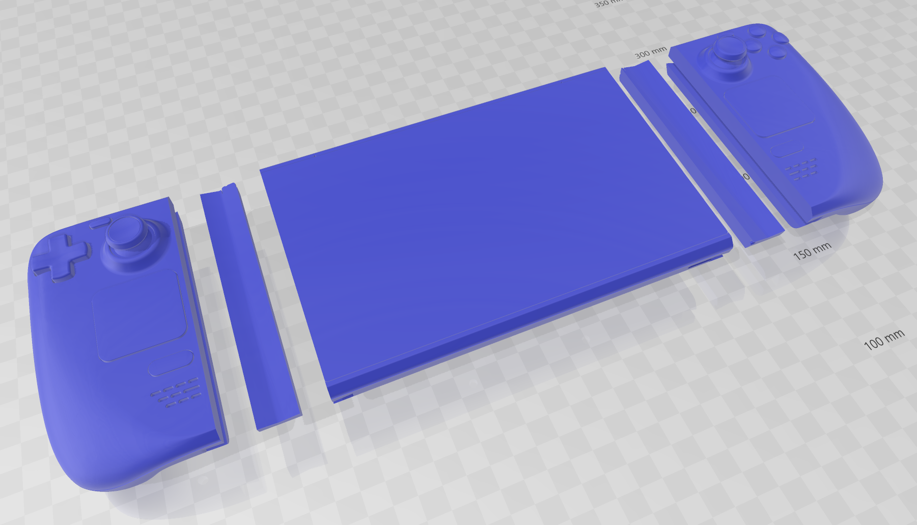 Steamdeck in three pieces