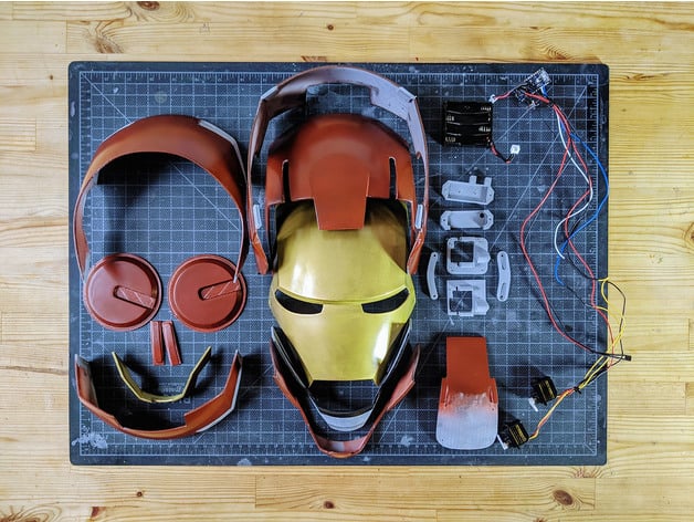 Iron Man Helmet Articulated Wearable