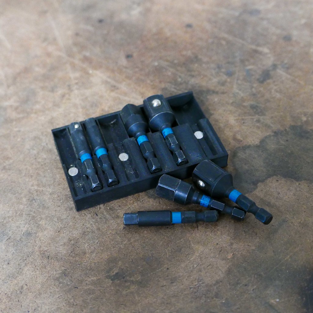 Impact Driver Socket Adapter Holder Tray
