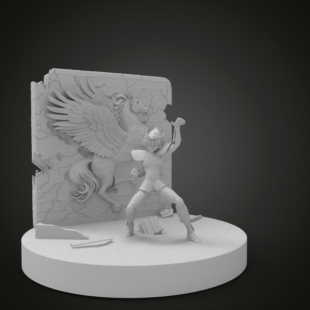 Pegasus diorama   Pinterest Seiya Knights of the Zodiac Life Size Figure Statue