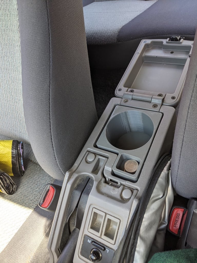 Subaru Impreza center console cup holder insert