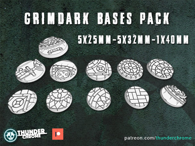 Miniature Bases Grimdark