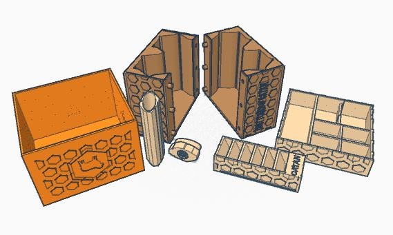 storage settler of catan (interlocking tiles)