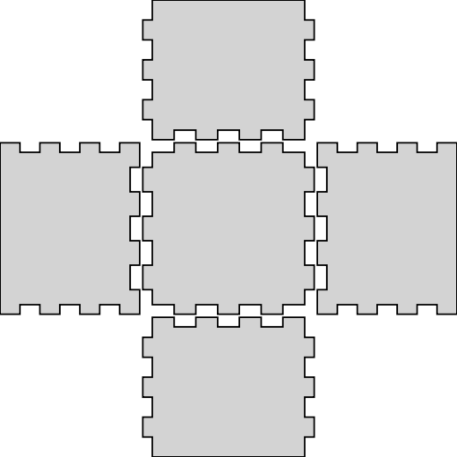 OpenSCAD module for generating laser-cut boxes