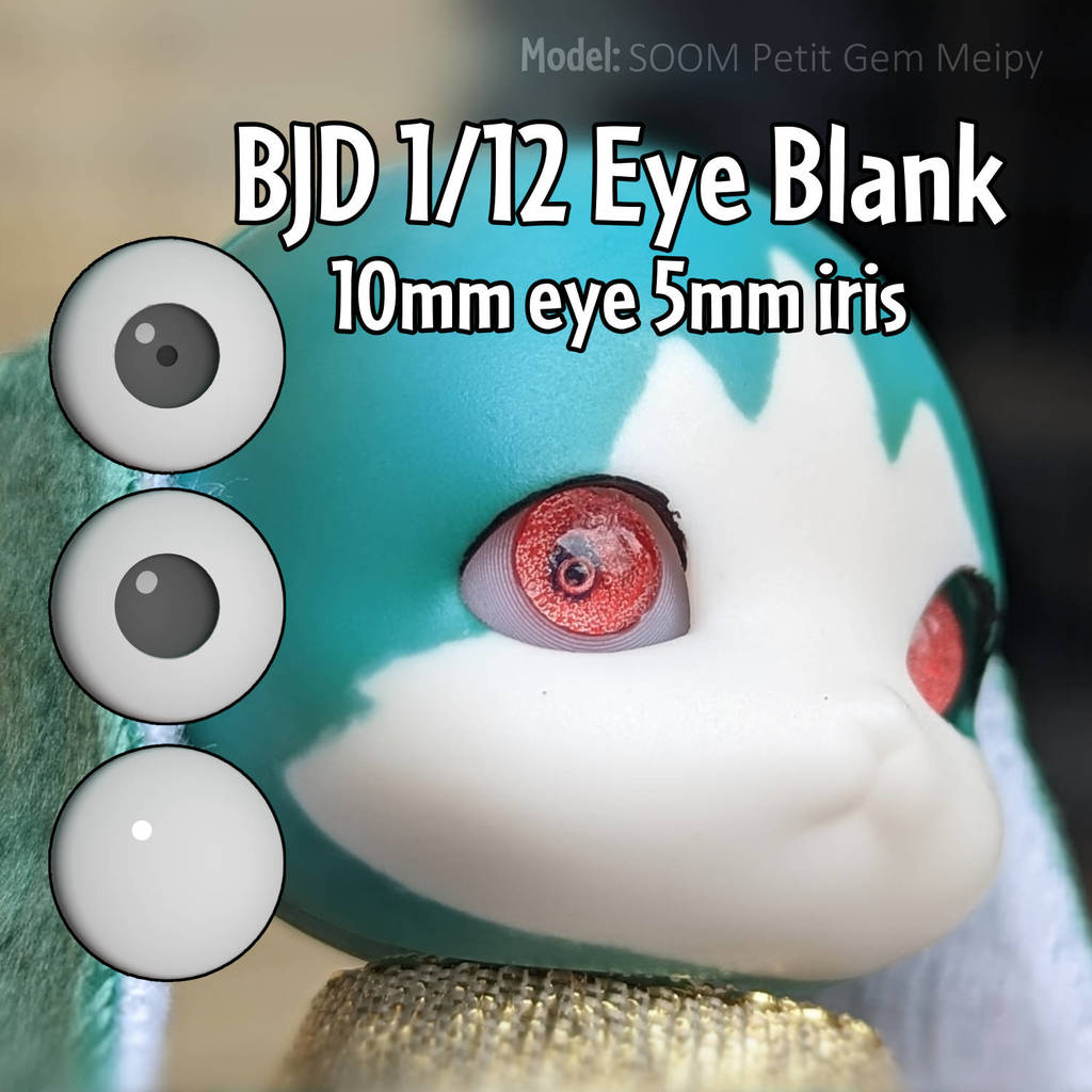 1/12 BJD Doll Eye Blank