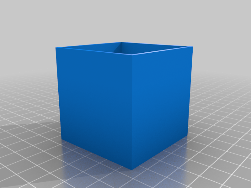 Box-style shelf, 5x5x5 cm